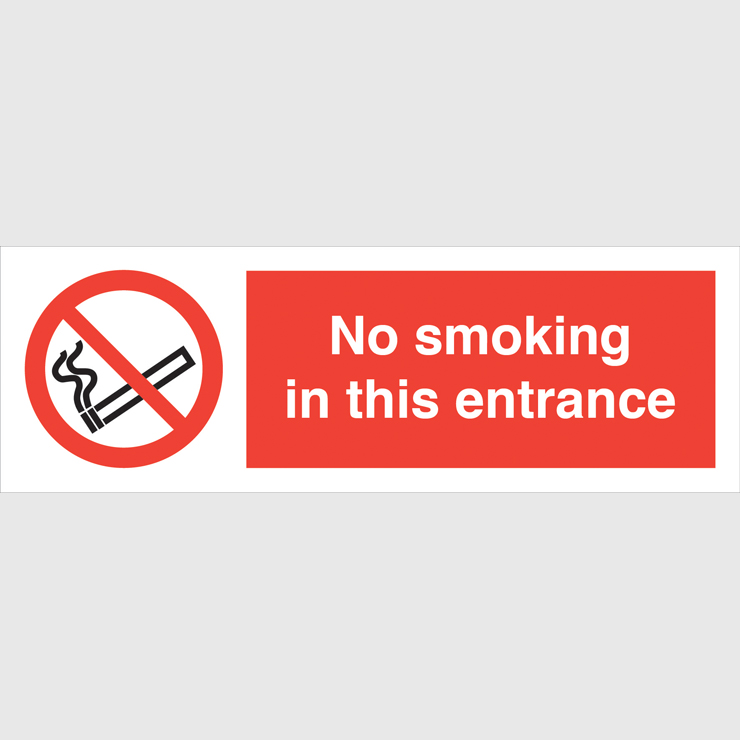 No Smoking In This Entrance