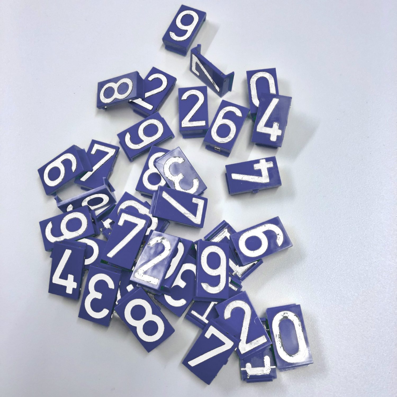 Blue Number Inserts
