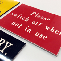 Engraved Labels And Signs