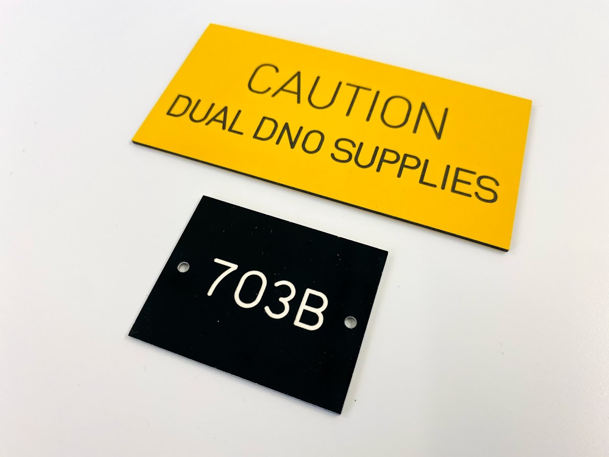 Engraved Labels and Tags | Pipe labels | Valve tags | Slater Signs