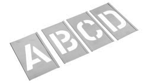 Interlocking Interchangeable Letters A to Z Stencil Kits | Slater Signs UK