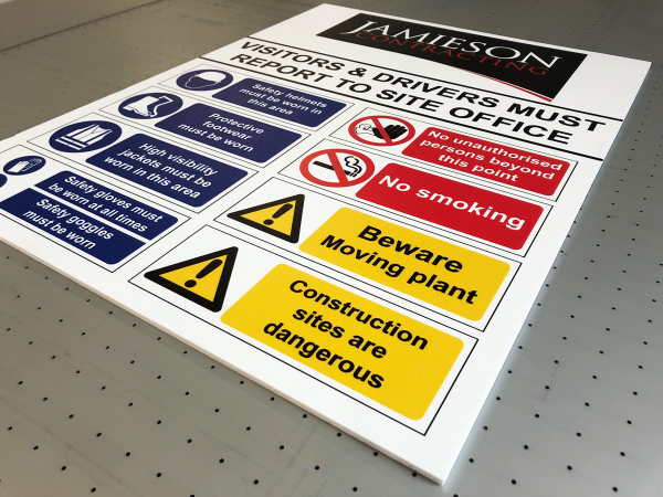 Custom Printed Safety Sign