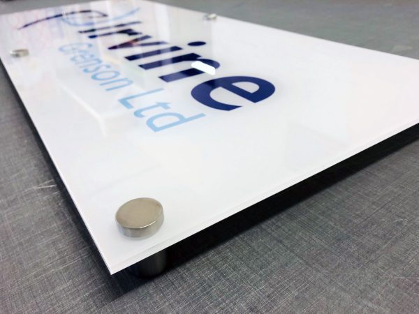 Printed 5mm Clear Acrylic Logo Sign