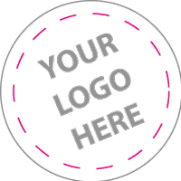 50mm Circular Printed Logo Sticker