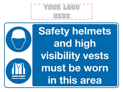 Safety Helmets And High Visibility Vests Must Be Worn In This Area