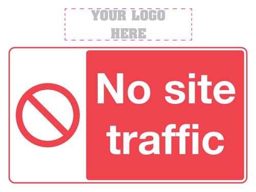 No Site Traffic Sign