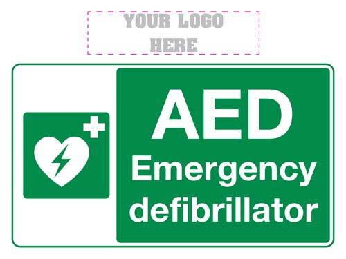 AED Emergency Defibrillator Sign
