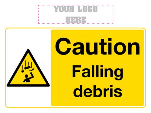 Caution Falling Debris Sign