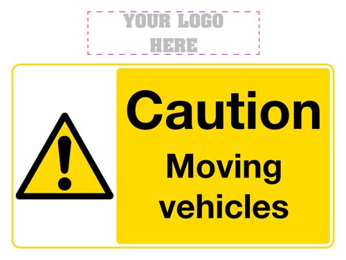 Caution Moving Vehicles Sign