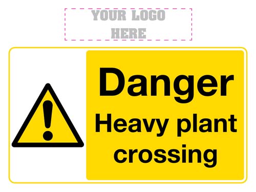 Danger Heavy Plant Crossing Sign