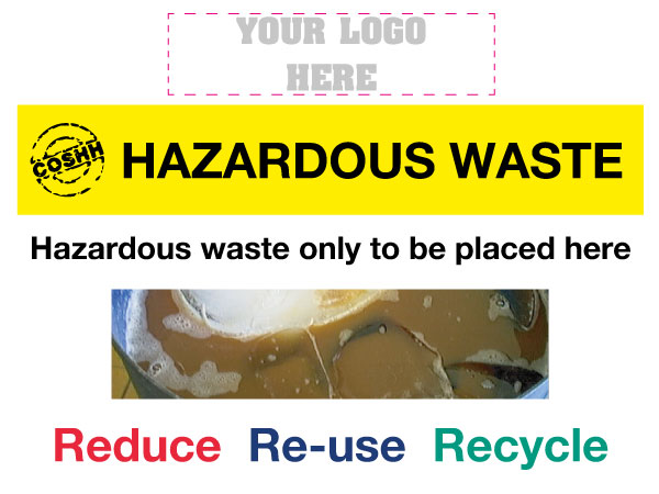 Hazardous COSHH Waste Sign
