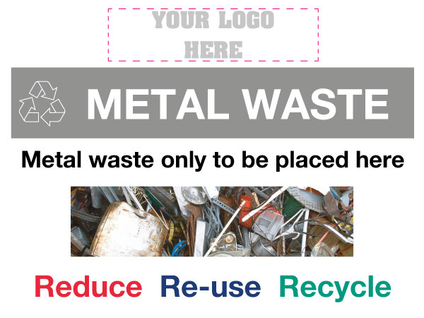 Metal Waste Sign