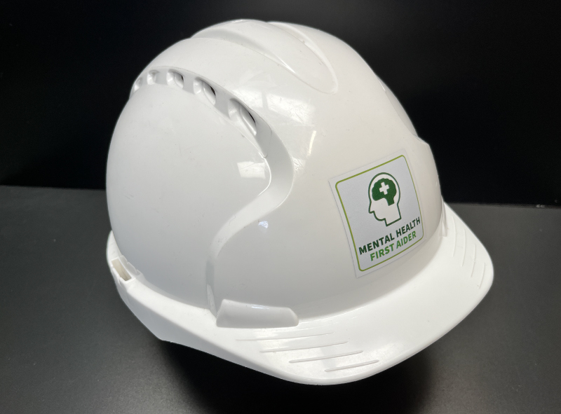 MHFA Construction Site Helmet Sticker