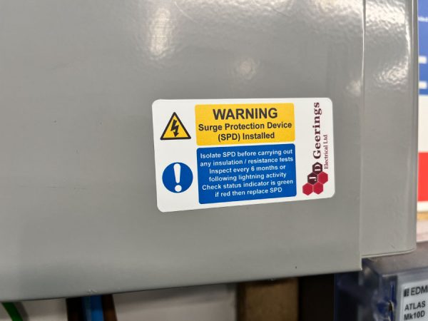 Surge Protection Device Sticker